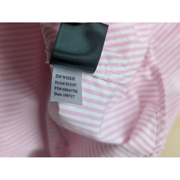 Lauren Ralph Lauren Classic Traditional Pink White Striped Cotton Sleep Dress - Picture 4 of 9